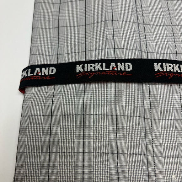 NEW-Men’s Kirkland Signature Dress Shirt Sz. 17 1/2 x 35 Gray plaid! - Picture 6 of 6